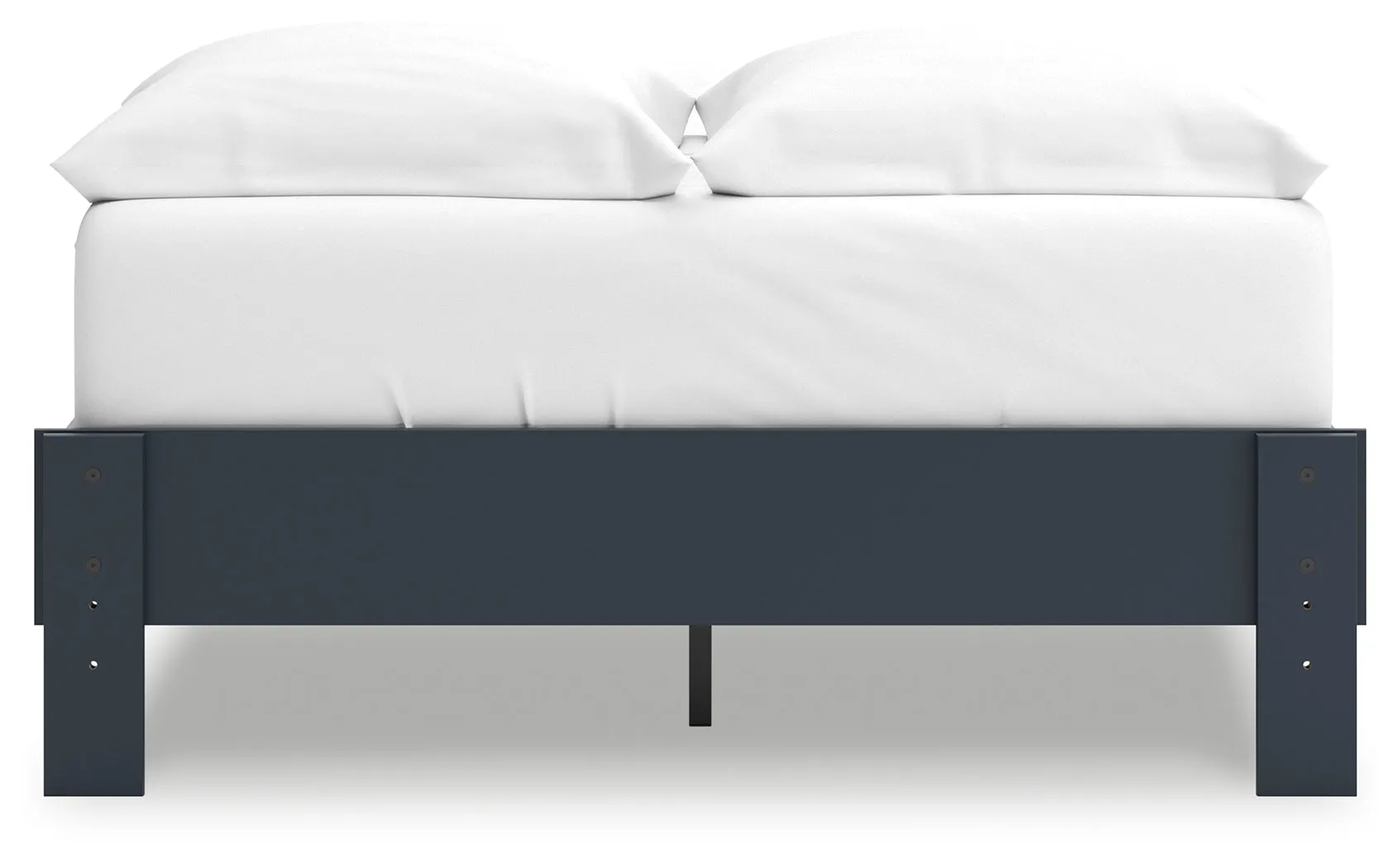 Simmenfort Full Platform Bed with Dresser, Chest and Nightstand in Navy Blue
