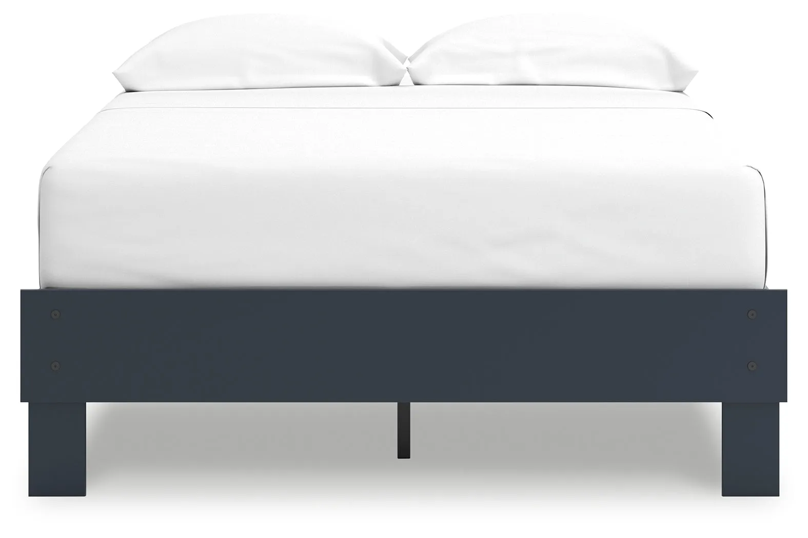 Simmenfort Full Platform Bed with Dresser, Chest and Nightstand in Navy Blue