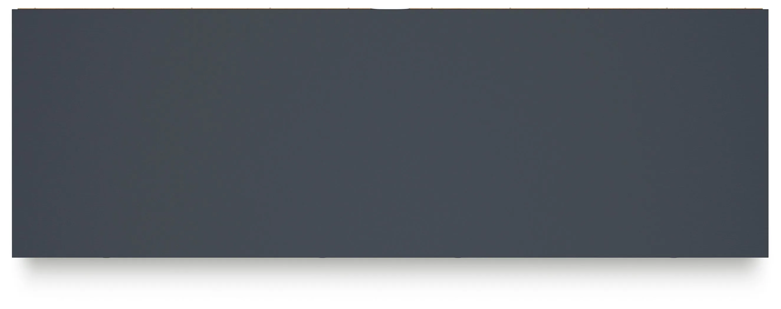 Simmenfort Full Platform Bed with Dresser in Navy Blue