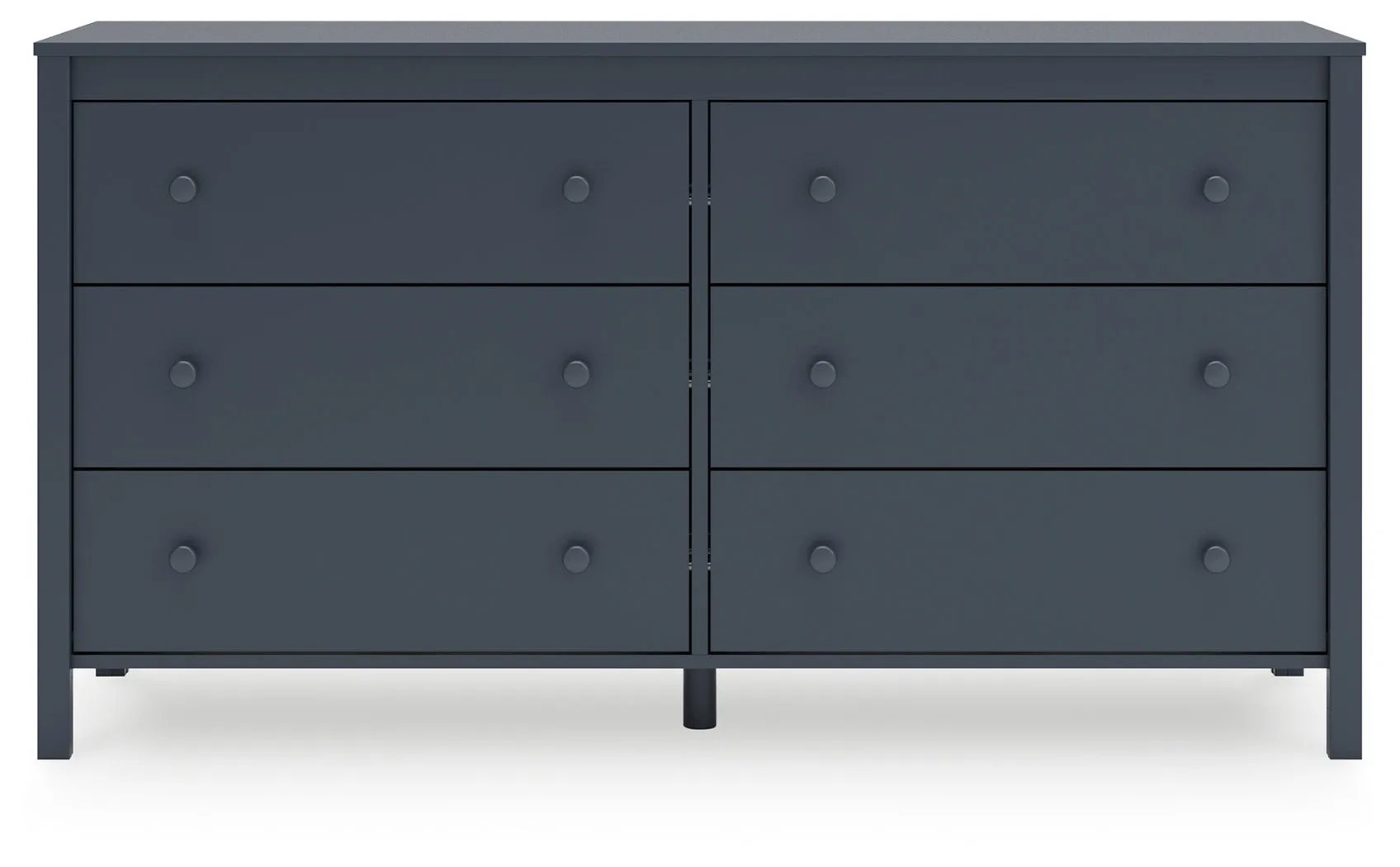Simmenfort Twin Platform Bed with Dresser and Chest in Navy Blue