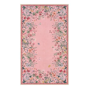 Solene Modern Blooming Floral Garden Pink Area Rug
