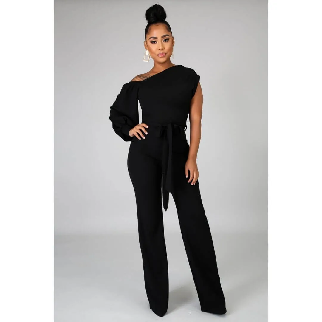Sophisticated Sass Jumpsuit- Black