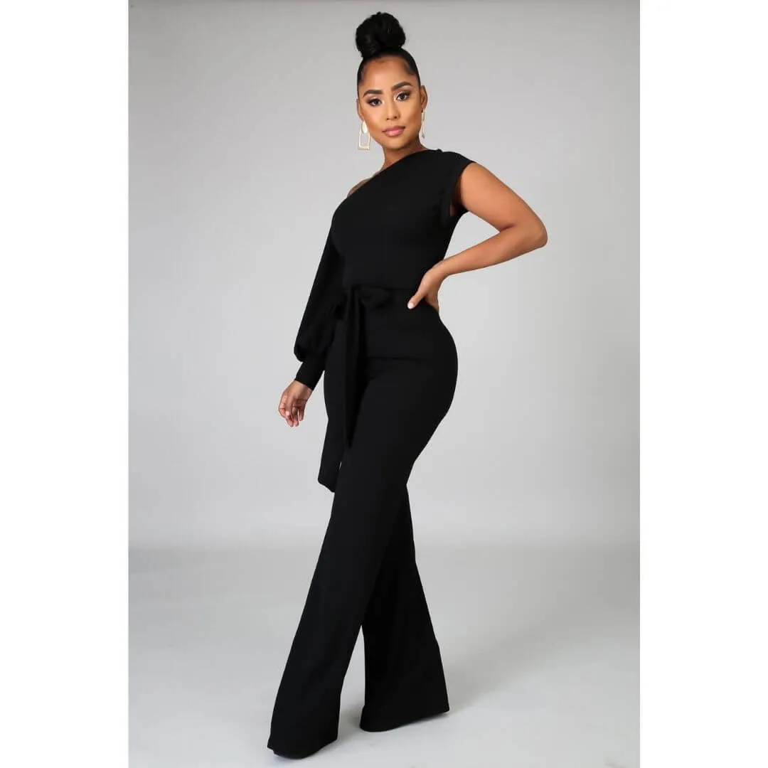 Sophisticated Sass Jumpsuit- Black
