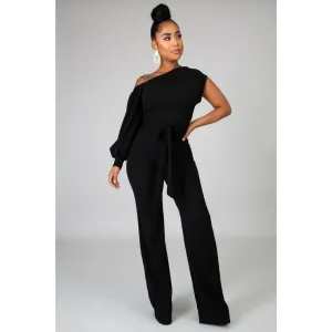 Sophisticated Sass Jumpsuit- Black
