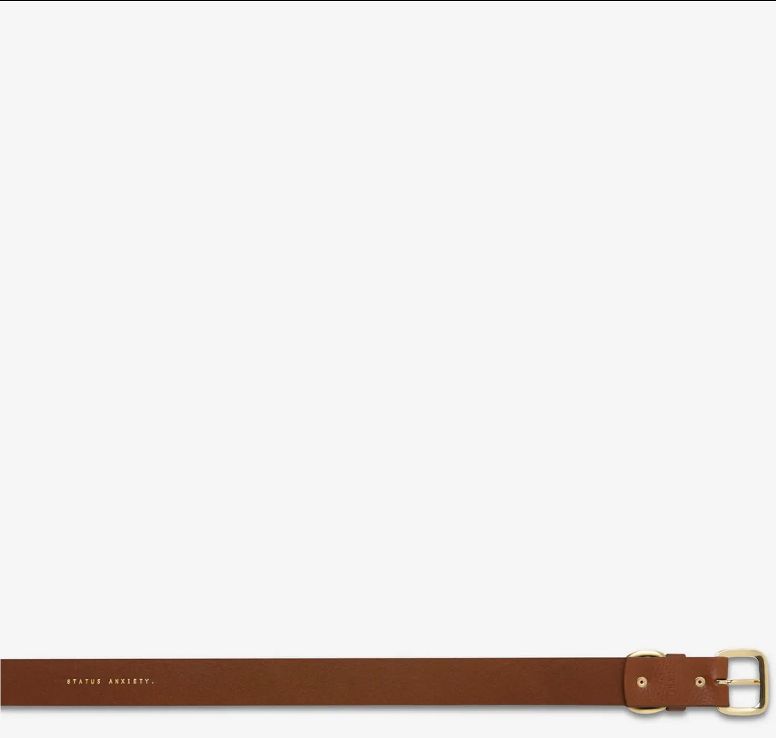 STATUS ANXIETY - Disarm Belt - Tan/Gold