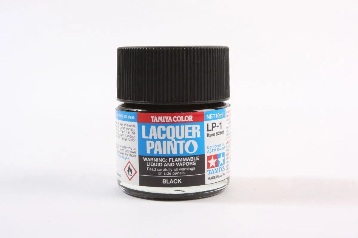 Tamiya 82101 LP-1 Black Lacquer Paint 10ml TAM82101