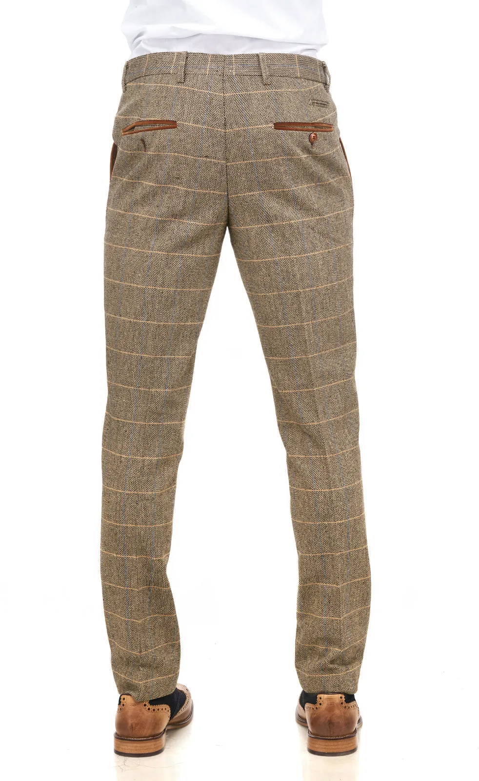 Ted Tan Check Tweed Wedding Suit | Wedding Suit | Father & Son Suit