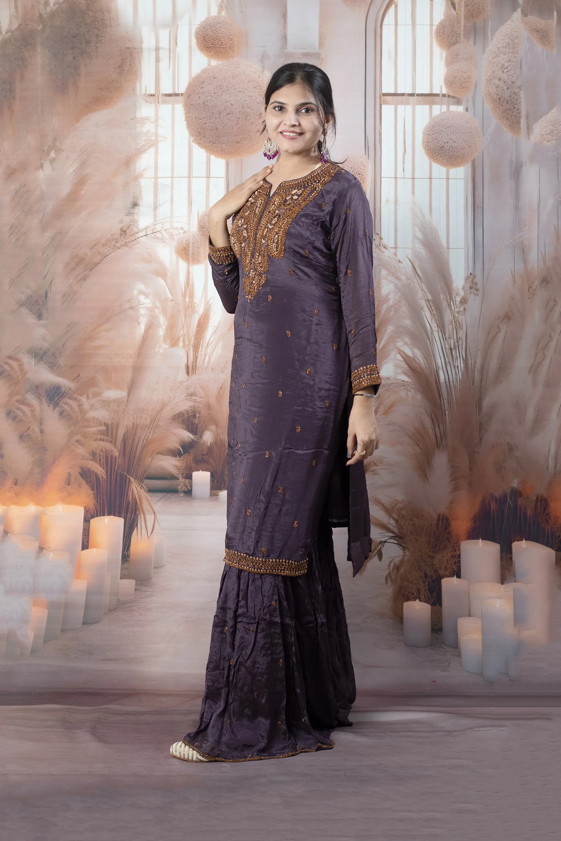 Trendy Purple Ladies Suits