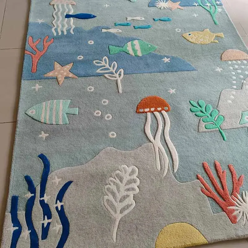 Under The Sea Premium Woolen Rug