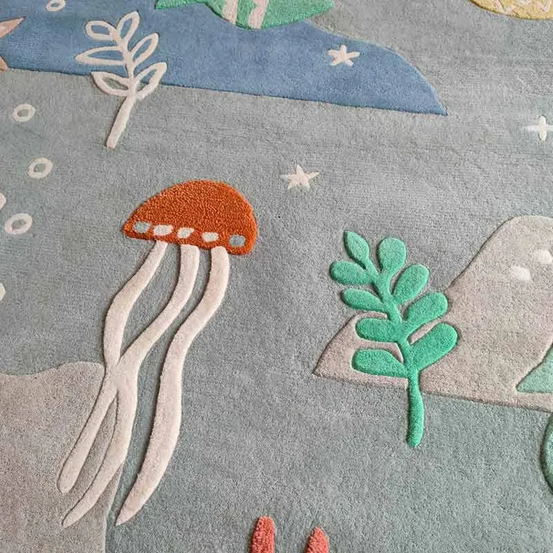 Under The Sea Premium Woolen Rug