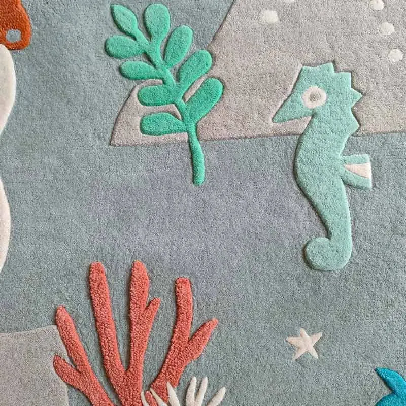 Under The Sea Premium Woolen Rug
