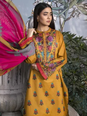 Unstitched 2 Piece Printed Suit