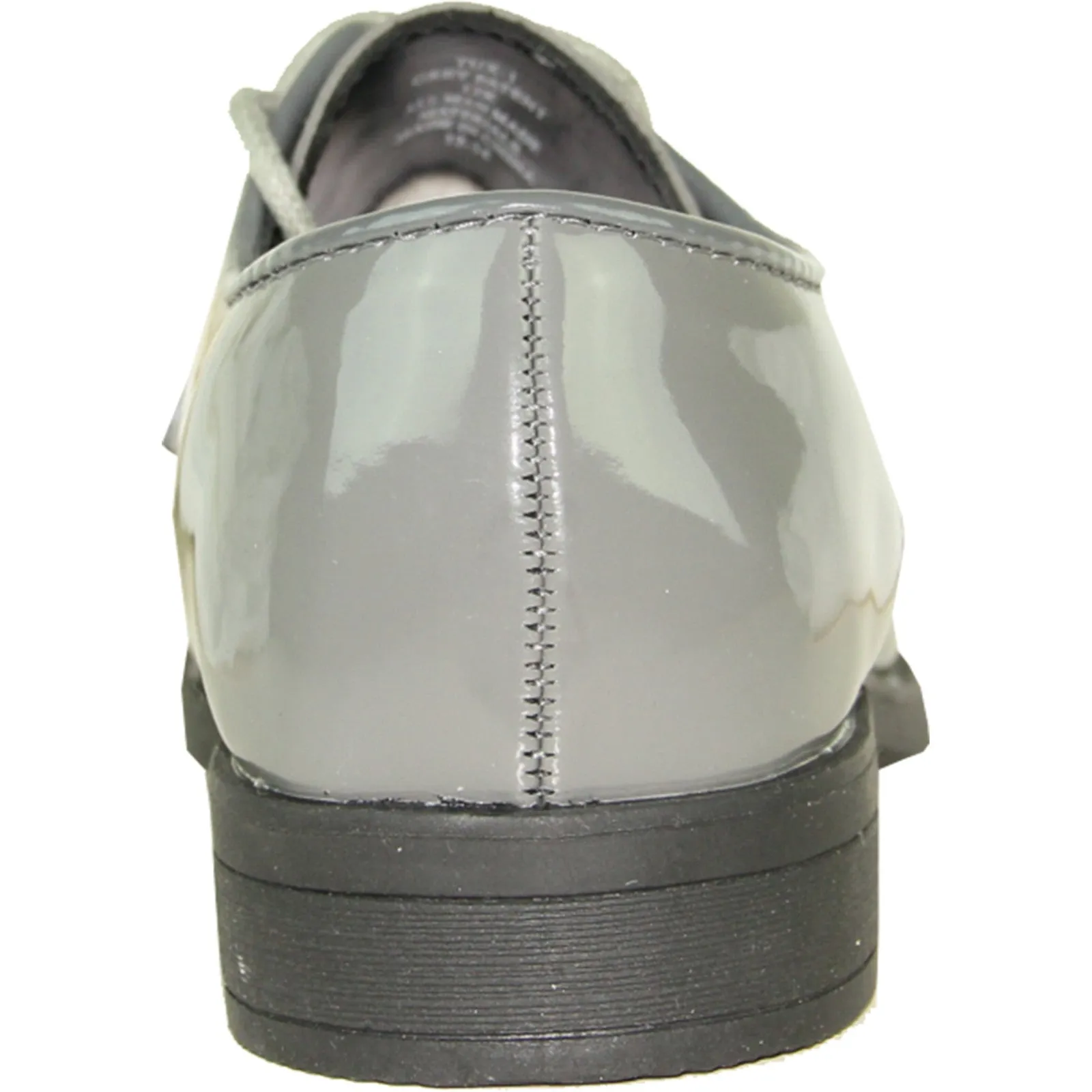 VANGELO Boy TUX-1KID Dress Shoe Formal Tuxedo for Prom & Wedding Grey Patent