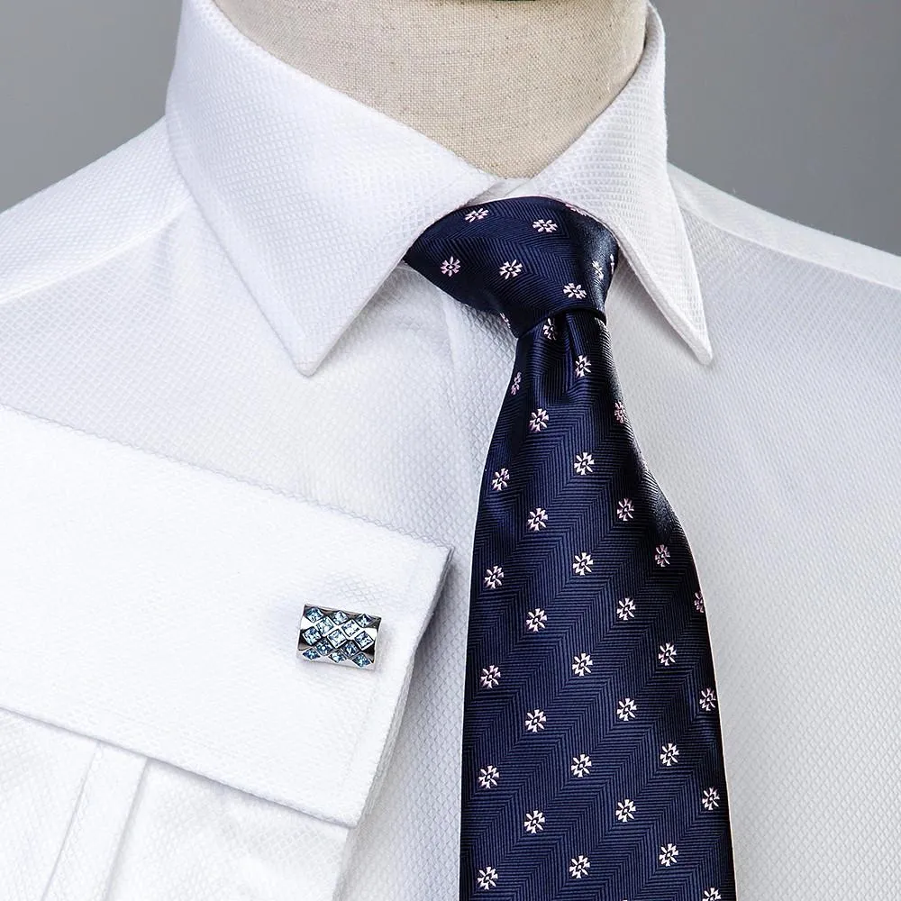 White Luxury Marcella Formal Business Dress Shirt Wedding Fashion