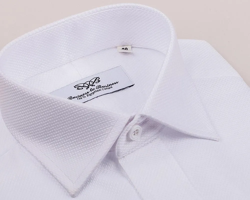 White Luxury Marcella Formal Business Dress Shirt Wedding Fashion
