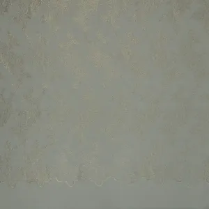 White Sequined Embroidered Tulle Fabric