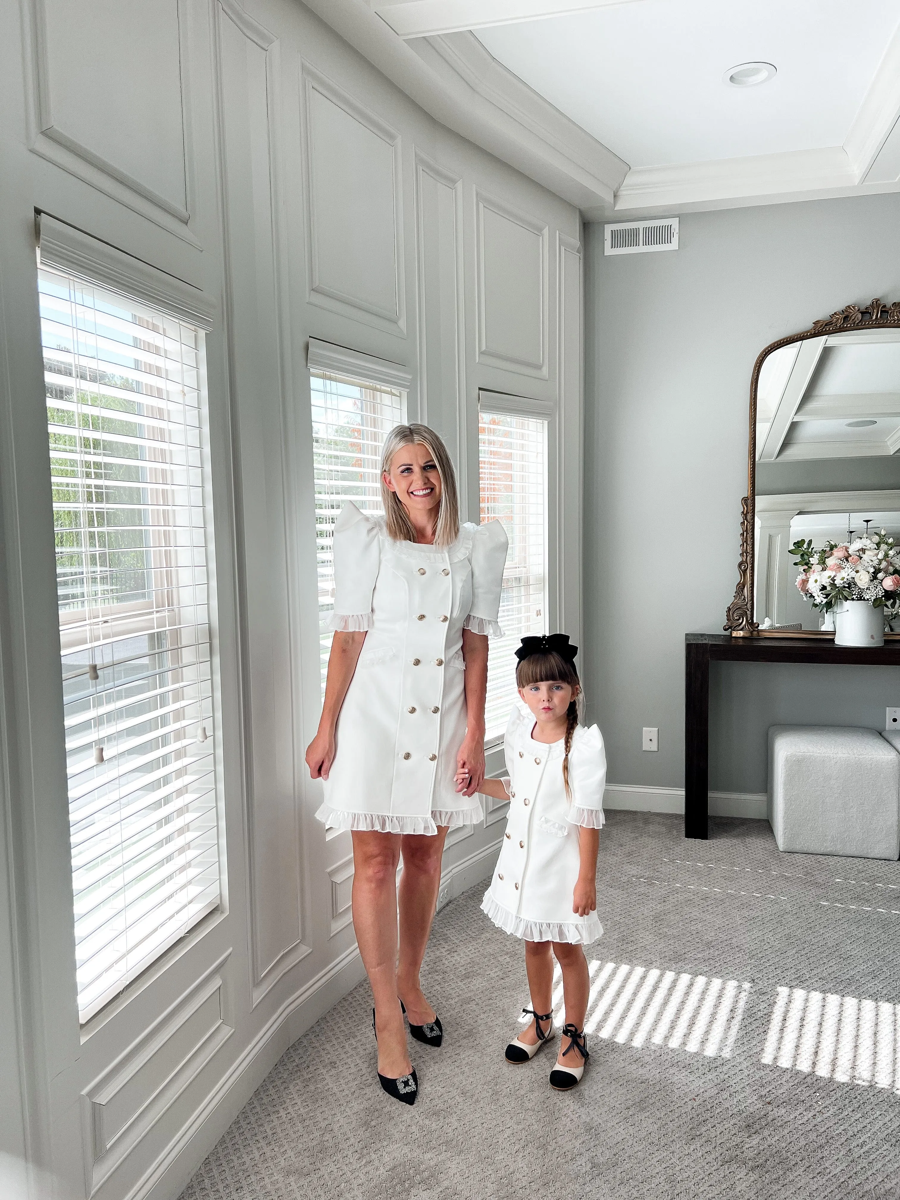 White Tuxedo Dress