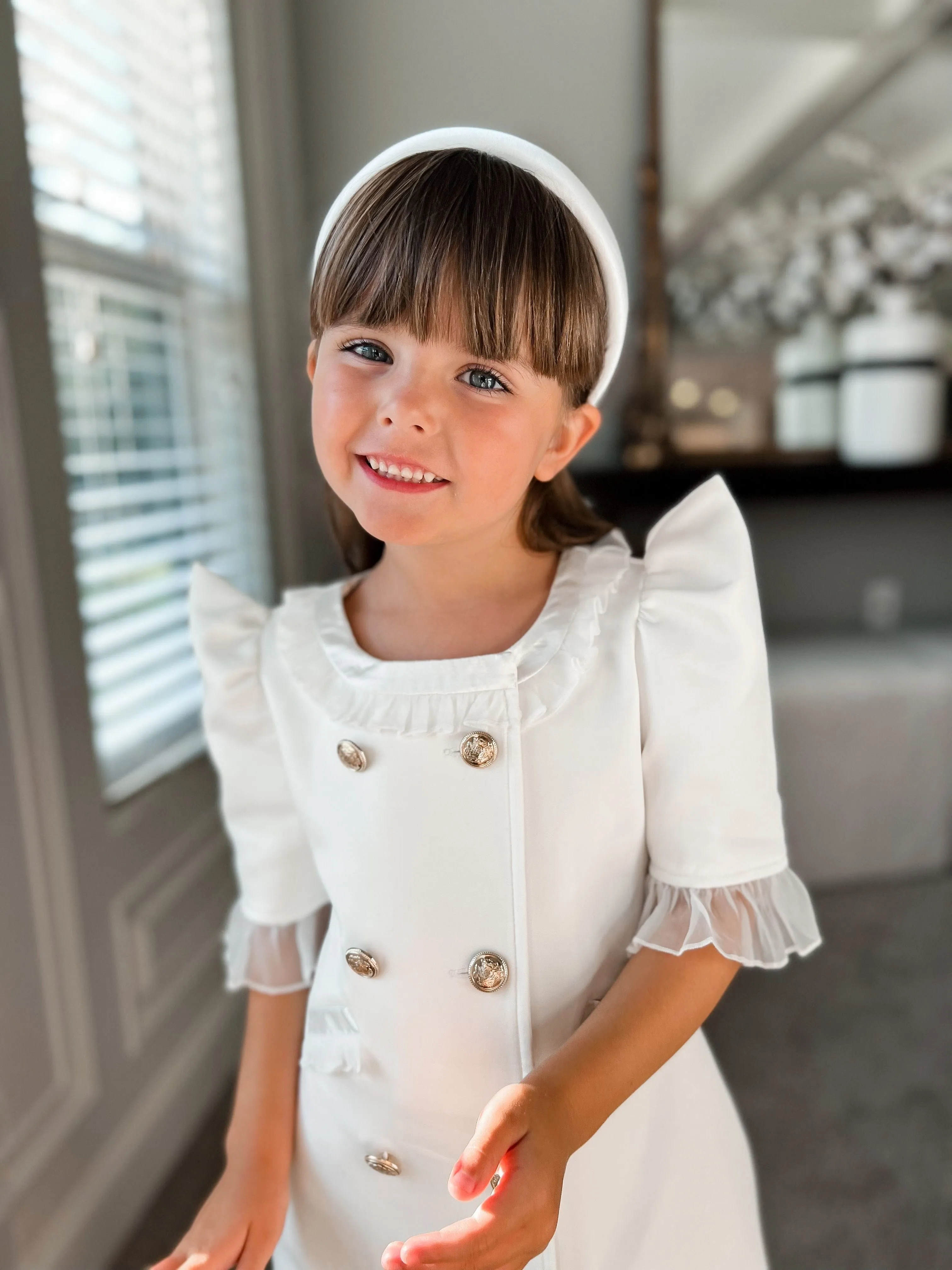 White Tuxedo Dress