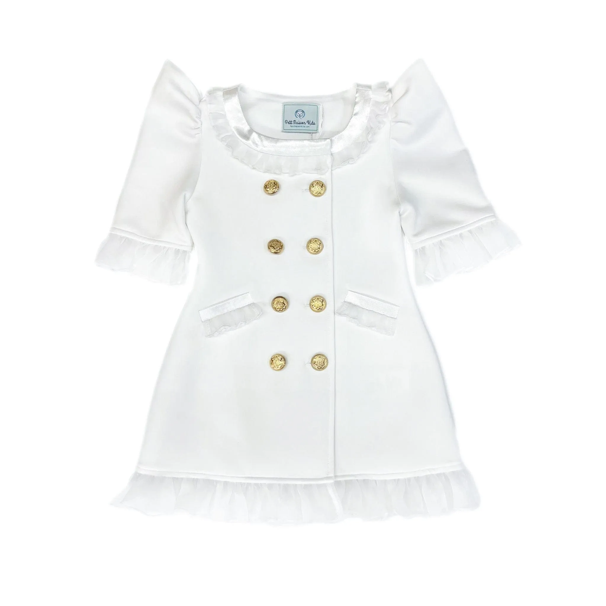 White Tuxedo Dress