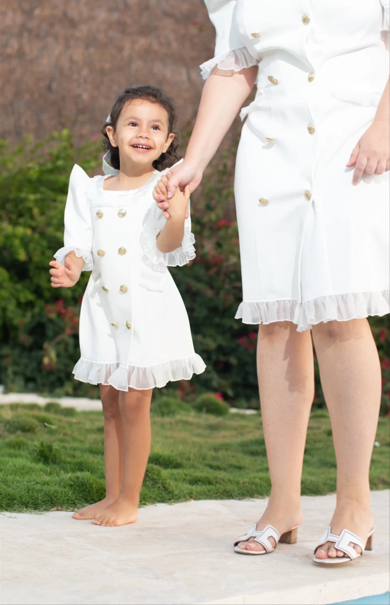 White Tuxedo Dress