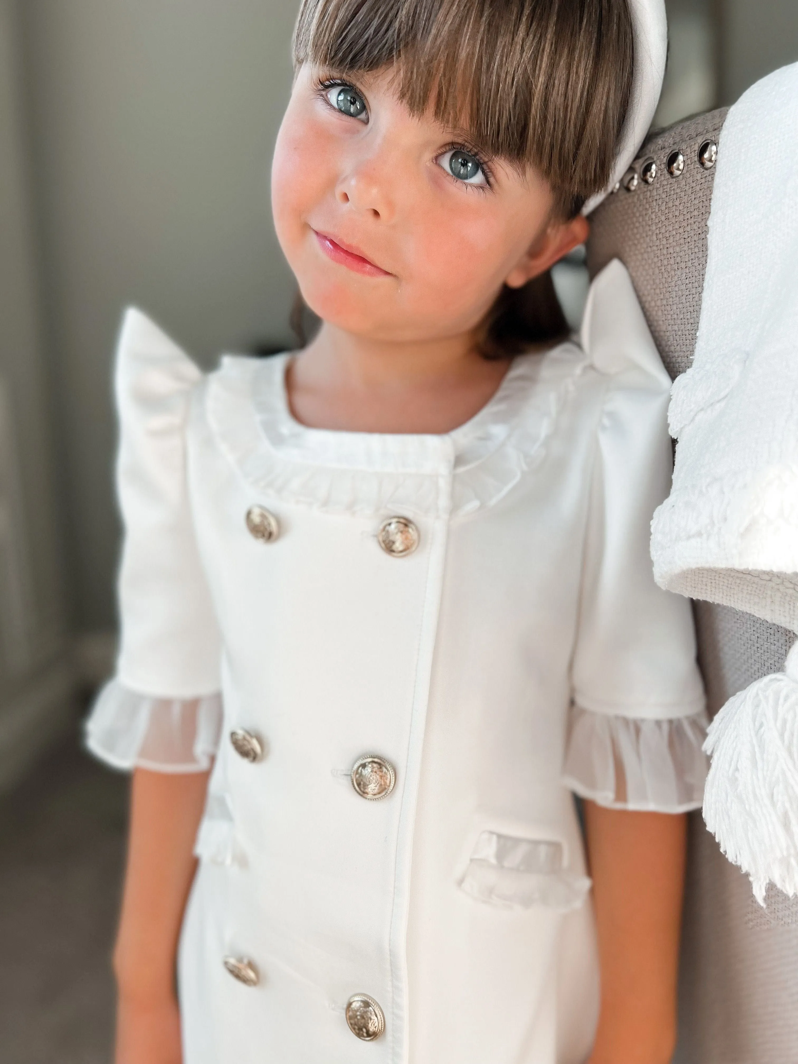 White Tuxedo Dress
