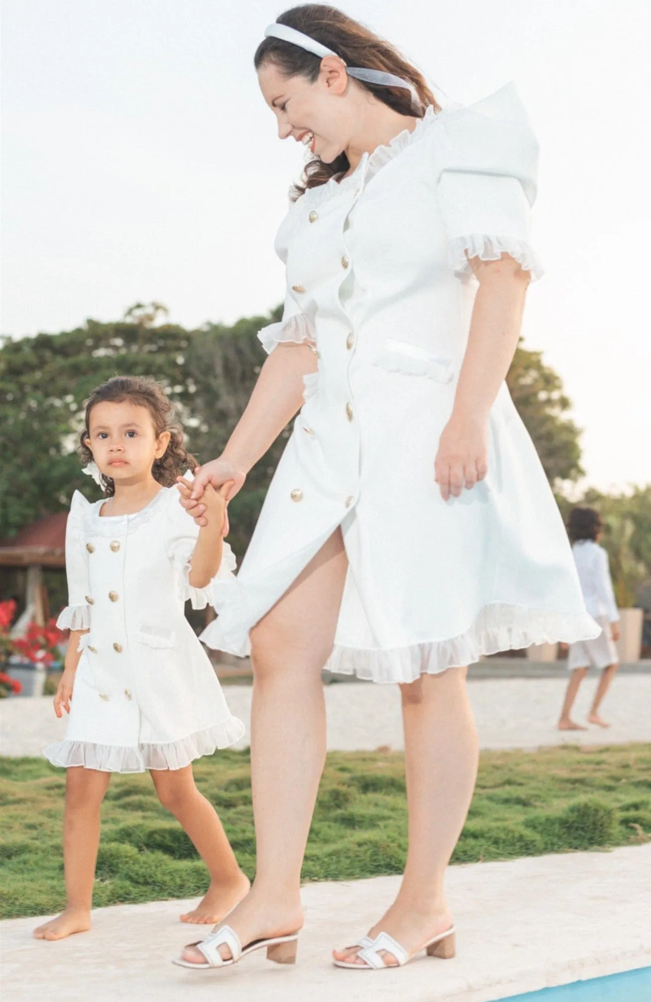 White Tuxedo Dress