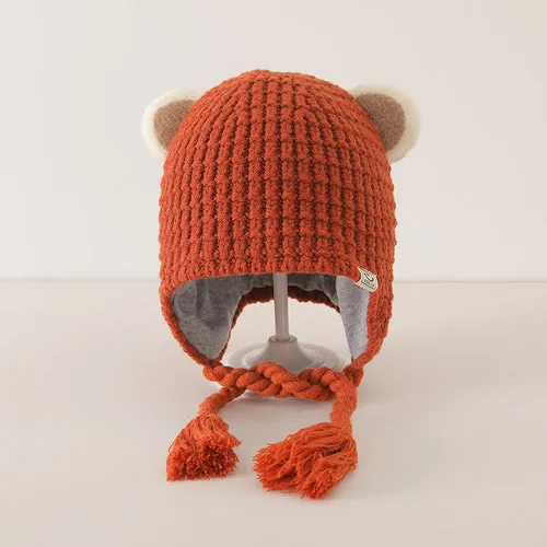 Winter and Autumn Plaid Pattern Warm Balaclava for Baby: Sweet Cute