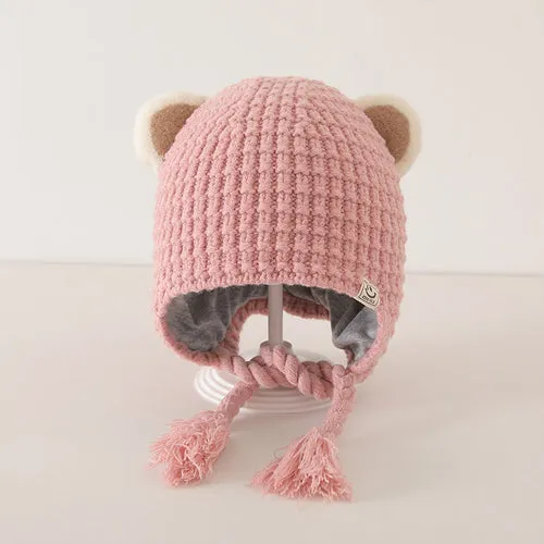 Winter and Autumn Plaid Pattern Warm Balaclava for Baby: Sweet Cute