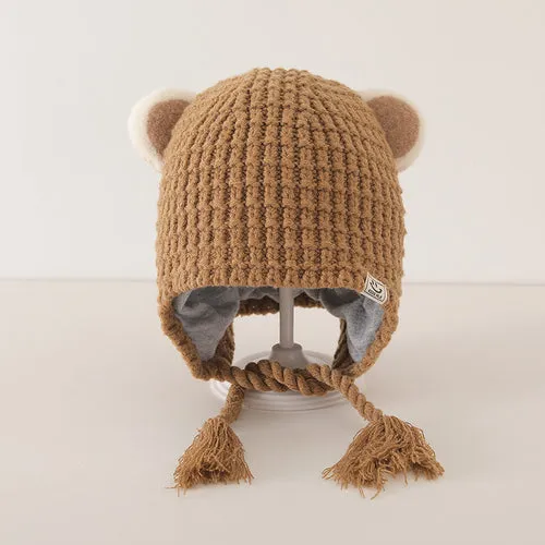 Winter and Autumn Plaid Pattern Warm Balaclava for Baby: Sweet Cute