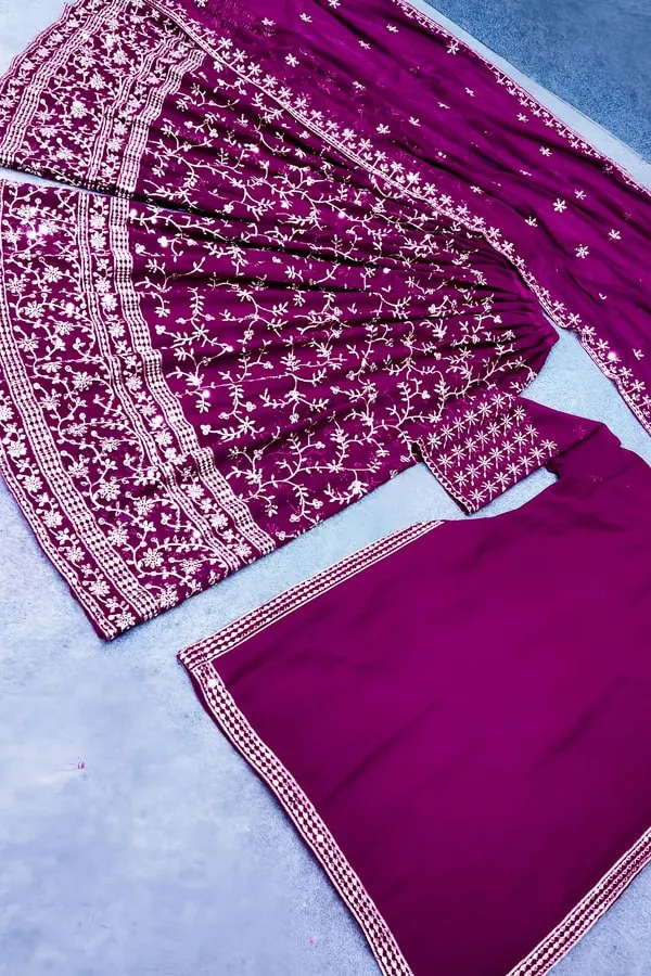 Yankita Kapoor New Latest Sharara Suit Design For Girls
