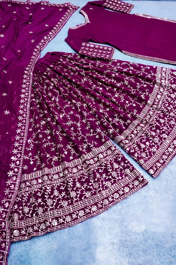 Yankita Kapoor New Latest Sharara Suit Design For Girls